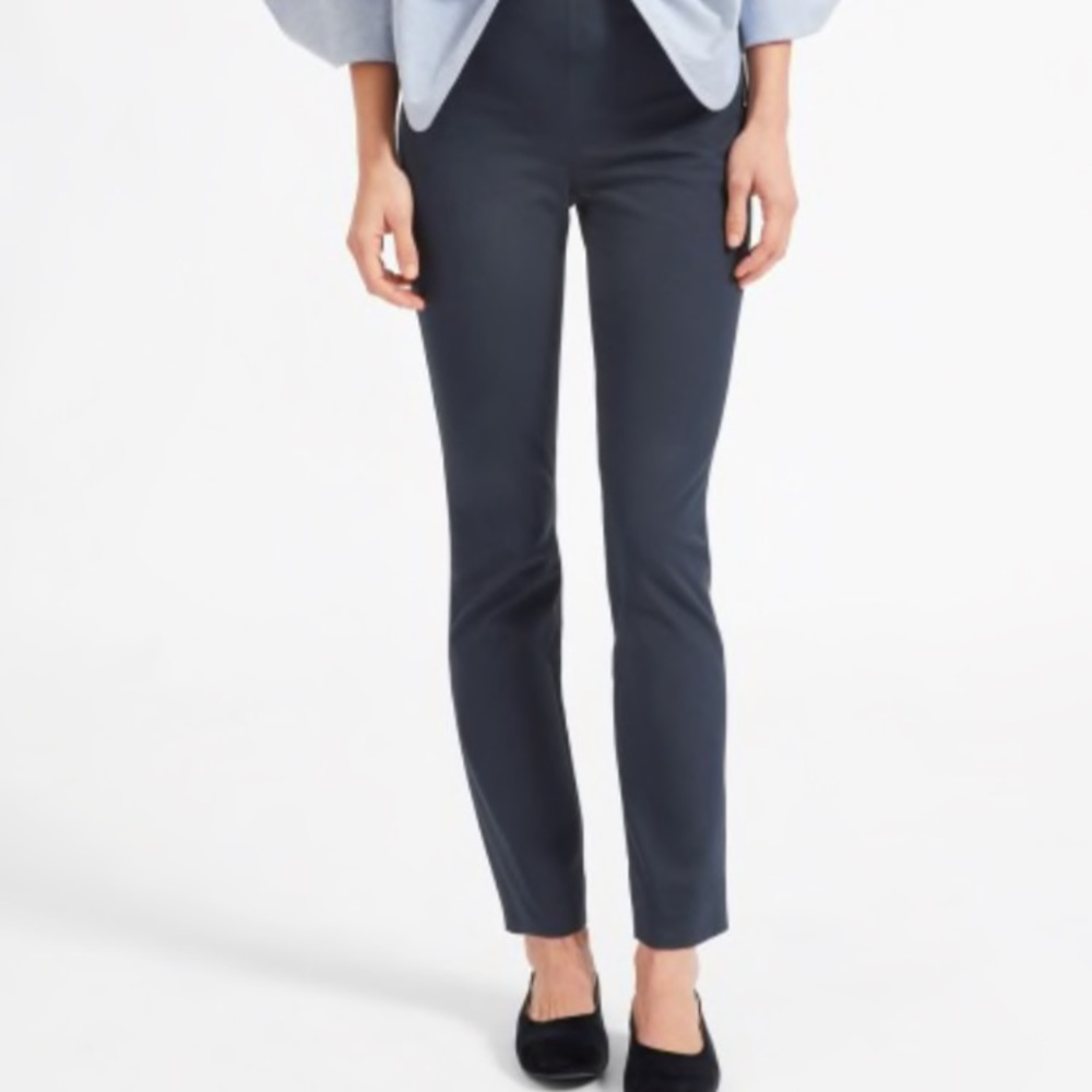 Blue side zip work pant everlane